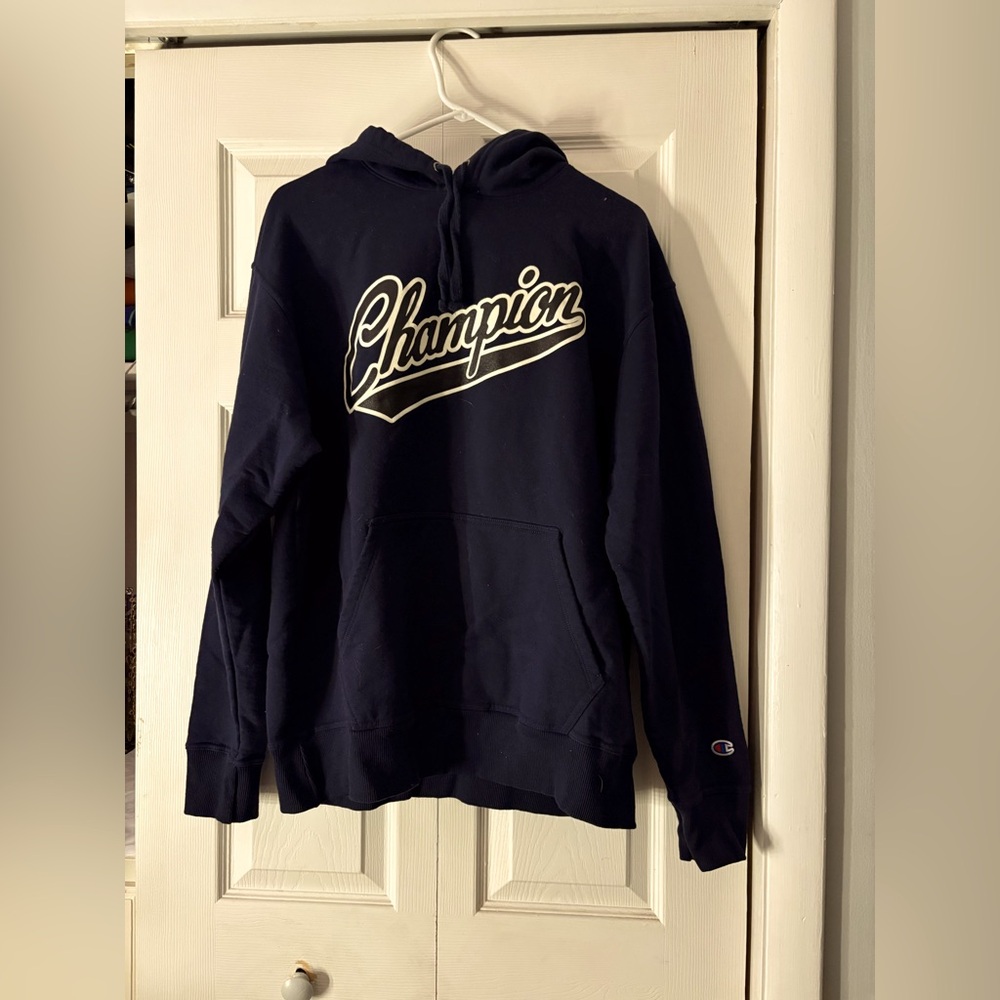 Navy blue champion hoodie